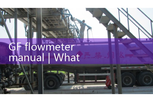 GF flowmeter manual